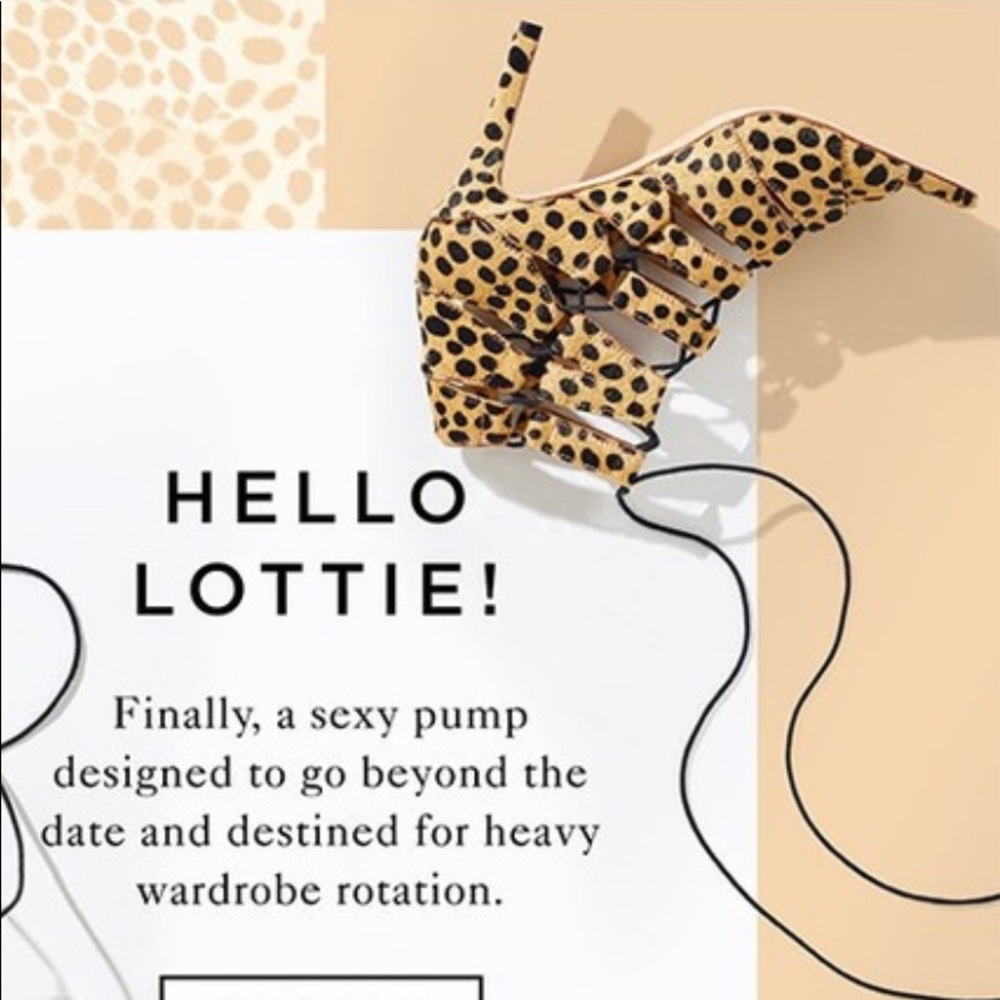 Loeffler Randall LOTTIE Spotted Haircalf Cage 11.5